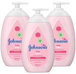 JOHNSON'S Baby Lotion Multipack - Gentle and Mild for Delicate Skin and Everyday Use - 24h Moisturisation - 3 x 500 ml