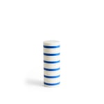 HAY - Column Candle Large - Off-white and blue - Vit,Blå - Ljus