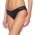 Calvin Klein - Women's Bikini Briefs - Modern Cotton - 53% Cotton 35% Modal 12% Elastane - Black - Cotton Modal - Medium Rise Waist - Calvin Klein Signature Waistband - Size XL