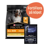 Adult Light Sterilised Chicken hundfoder + 7-pack FortiFlora - Torrfoder 14 kg + 7-pack FortiFlora