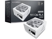 Montech Titan Pla 1200W - 80 Plus &Amp  Cybenetics Platinum Nätaggregat, Modulärt, Pcie 5.1 - 1200 Watt, Vit