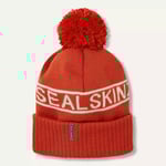 SealSkinz Sealskinz Heacham Waterproof Cold Weather Icon Bobble Hat - Orange / S/M
