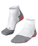 FALKE Men's RU5 Race Short M SSO Breathable Anti-Blister 1 Pair Running Socks, White (White-Mix 2020), 9.5-10.5