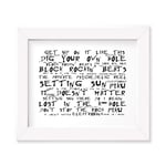 The Chemical Brothers Poster Framed Gift Lyrics Print Dig Your Own Hole Band Merchandise Album Art