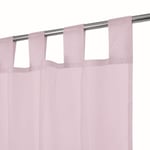 Megachest lucy Woven Voile Tab Top Curtain a pair with ties (28 colors) (blush, 56" wideX48 drop(W142cmXH122cm))