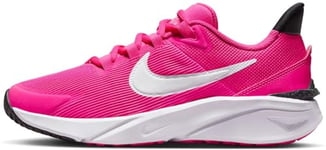 Nike Mixte Enfant Star Runner 4 Nn (GS), Fierce Pink White Black Playfu, 35.5 EU