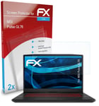 atFoliX 2x Screen Protection Film for MSI Pulse GL76 Screen Protector clear