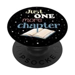 Cool Star Black Galaxy Just One More Chapter Book Lover PopSockets Swappable PopGrip