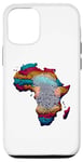 Coque pour iPhone 12/12 Pro T-shirt Afrique DNA Drapeau Pouce Empreintes Digitales Racines Fier