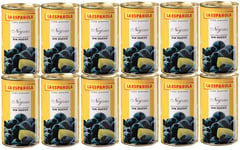 Black Olives Without Seeds- 150 gr Pack of 12 cans Made in Spain