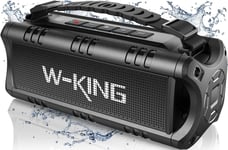 W-KING Bluetooth Speaker, 30W Portable Wireless Waterproof, 24 Hours Play Time