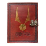 Harry Potter - Anteckningsbok i läder 13,5x18 cm (brun)