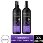 2x of 300ml Tresemme Heat Defence ShineSpray For Care & Protect with UV Filters