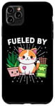 iPhone 11 Pro Max Cat Happiness Fueled By Plants Chocolate CatFunny Kawaii Case