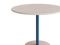 Bord Donut, Ø900 Mm, Höjd 720 Mm, Vitpigmenterad Ask På Blå Ram