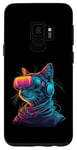 Galaxy S9 Neon Feline Fantasy Case