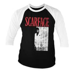 Scarface Poster Baseball 3/4 Sleeve Tee, Long Sleeve T-Shirt
