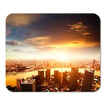 Mousepad Computer Notepad Office City Shanghai Lujiazui Finance and Trade Zone Skyline Night Home School Game Player Computer Worker Inch