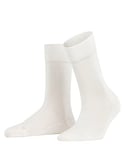 FALKE Women's Sensitive London W SO Cotton With Soft Tops 1 Pair Socks, White (Off-White 2040) new - eco-friendly, 5.5-8