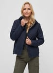 Urban Classics Fodrad vindjacka marinblå - dam REA (5XL)