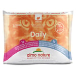 Økonomipakning Almo Nature Daily Menu Pouch 12 x 70 g - Blandingspakke 4 (2 varianter)