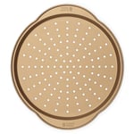 Russell Hobbs RH02338GEU7 Opulence Pizza Tray – Non-Stick 37cm Round Pan, Carbon Steel, Perforated Base For Even Heat Distribution, For Chips, Garlic Bread, Flatbread, Oven Safe Up To 220 Degrees