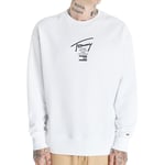 Sweat Blanc Homme Tommy Jeans Modern