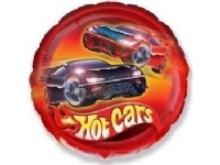 Folieballong 18 tum FX - Hot Cars (rund), förpackad GoDan