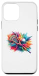 Coque pour iPhone 12 mini Colorful Lacrosse Player Sports Team Game