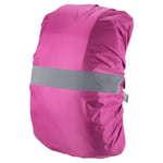 65-75L Waterproof Backpack Rain Cover with Reflective Strap XL Rose Red