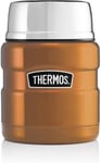 Thermos Stainless King Food Flask, Copper, 470 ml, 170331, 9.4 x 9.4 x 14.2 cm
