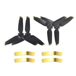 Fututech Propeller for DJI FPV Replacement Part for DJI FPV Accessory for Drone, Silent Flight (Gold Two Pairs)