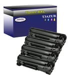 Lot de 4 Toners compatibles pour imprimante HP LaserJet P1005, P1006 Noir - 2 000p - T3AZUR
