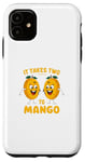 iPhone 11 It Takes Two To Mango Funny Fruity Pun Graphic Case