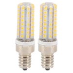 2 st E14 LED-majslampa 5W 230V Varm belysning 64LED E14 Sockel Ljuskälla Ersättning för Hem Bar