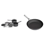 Ninja Foodi ZEROSTICK 3-Piece Pan Set, [C33000UK]Hard Anodised Aluminium, Induction Compatible & Foodi ZEROSTICK 28cm Frying Pan, [C30028UK] Hard Anodised Aluminium, Induction Compatible