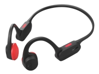 Philips TAA5608BK - Hörlurar med mikrofon - öppet öra - montering bakom nacken - Bluetooth - trådlös - svart