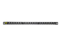 Netrack - Patch-Panel - Rackmontering - Cat 5E - Ftp - Rj-45 X 24 - Svart - 0.5U - 19"