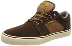 Etnies Men's Barge LS Skate Shoe, Brown/TAN/Brown, 4 UK