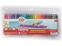 Koh I Noor Twins Märkpennor, Dubbelsidiga, 30 Färger (238656)