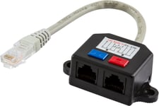 Deltaco DELTACO Y-kabel RJ45 TP, UTP (oskärmad)