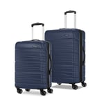 Samsonite Evolve Se Hardside Expandable Luggage with Double Spinner Wheels, Classic Navy, 2-Piece Set (20/24), Evolve Se Hardside Expandable Luggage with Double Spinner Wheels