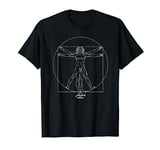 Vitruvian man Leonardo Da Vinci draw artistic and historic T-Shirt