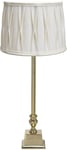 Linné Bordslampa 51cm Mässing/Offwhite Plissé