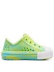 Converse Infant Girls Play Lite Cx Hyper Brights Slip Trainers - Turquoise, Blue, Size 8 Younger
