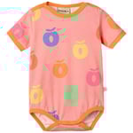 Småfolk Apples Kortärmad Baby Body Blossom | Rosa | 56 cm