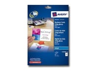 Avery Quick&Clean - Papier photo glacé pour carte de visite - blanc - 220 g/m² - 10 unités 8 )
