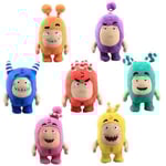 24cm Cartoon Oddbods Anime Plyschleksak Skatt av Soldater Monster Mjuk Plyschleksak Fuse Bubbles Zeke Jeff Dockan för Barn Present [DB] Green 24cm