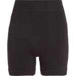 Calvin Klein Sport Seamless Knite Gym Shorts Svart polyamid X-Large Dam