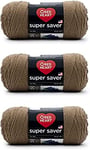 Red Heart Super Saver Lot de 3 – Café Latte – 198 g – Acrylique – 4 Medium (peigné) – 300 m – Tricot, crochet, artisanat et amigurumi